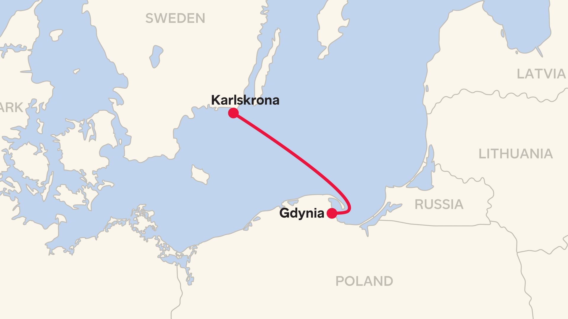 Gdynia - Karlskrona Routemap 2025