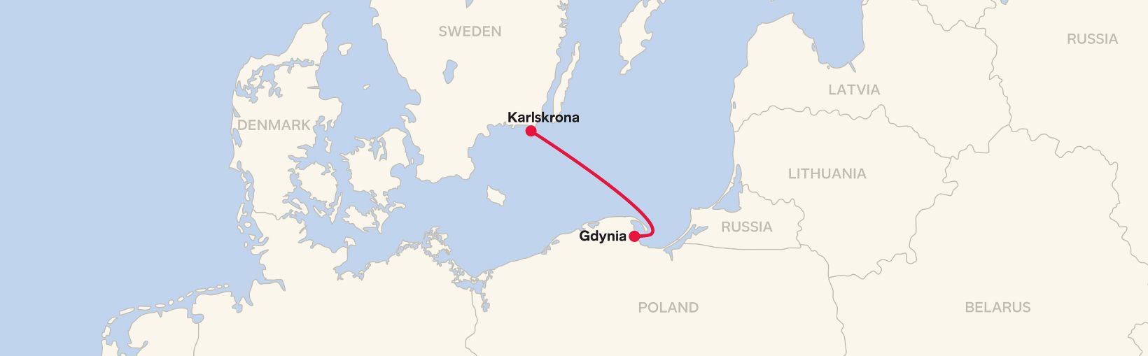 Gdynia - Karlskrona Routemap 2025