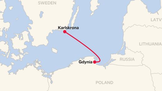 Gdynia - Karlskrona Routemap 2025