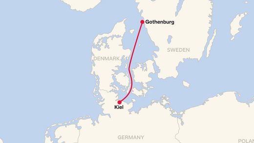 Gothenburg - Kiel Routemap 2025