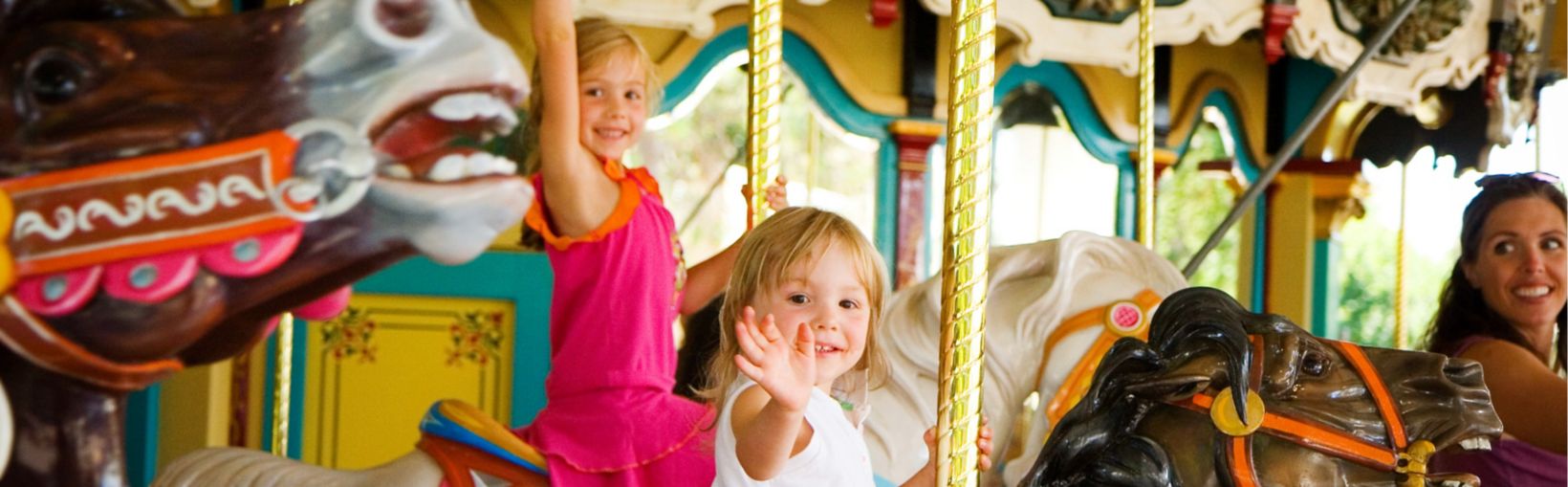 kids on a carousel