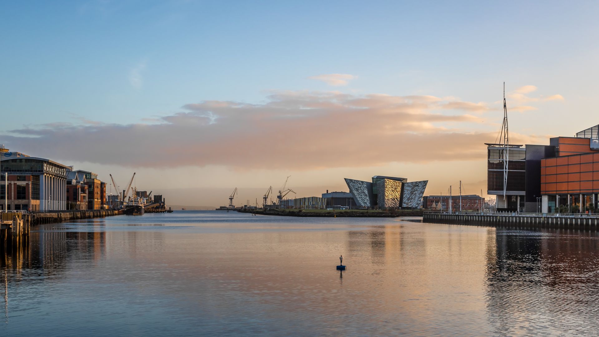 Titanic Belfast in the morning