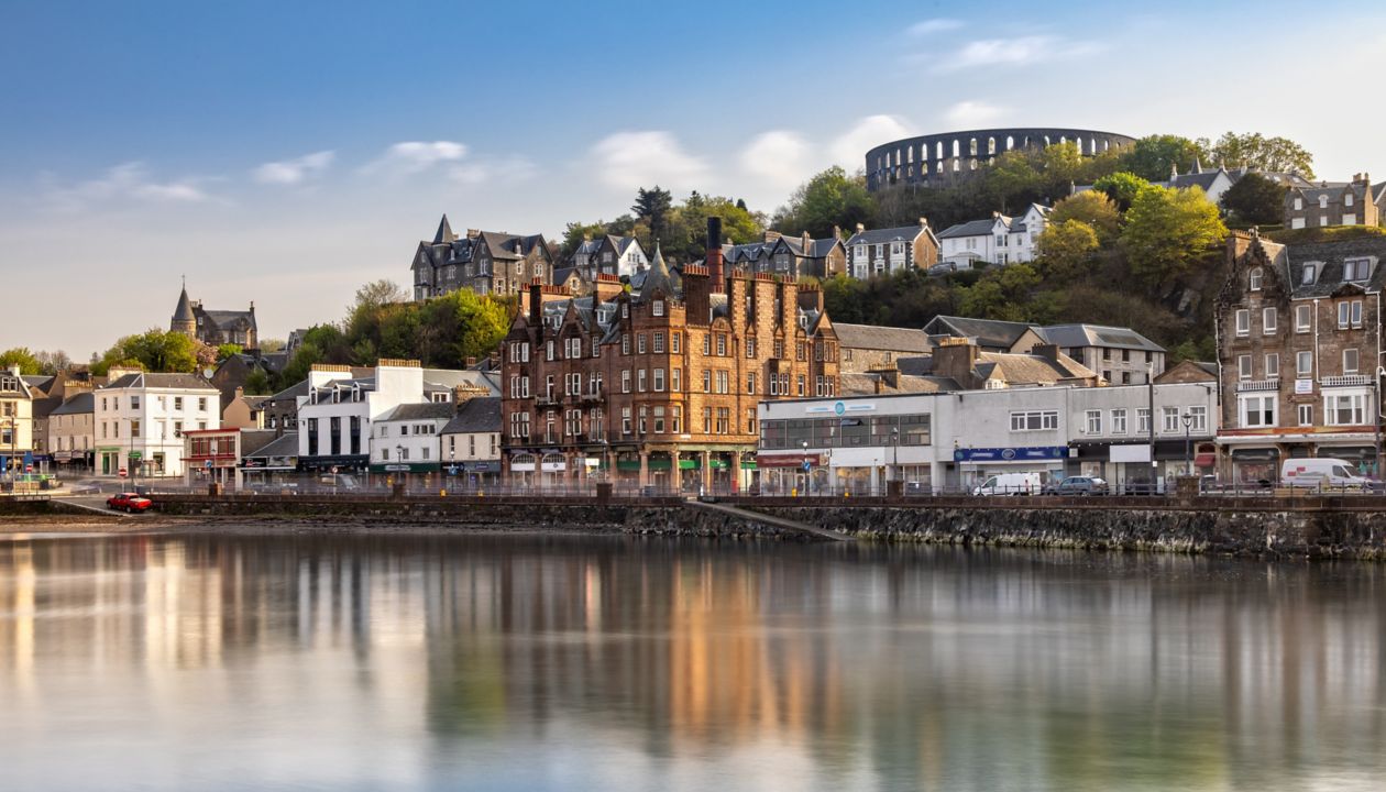 Scenic View over Oban in Scotland