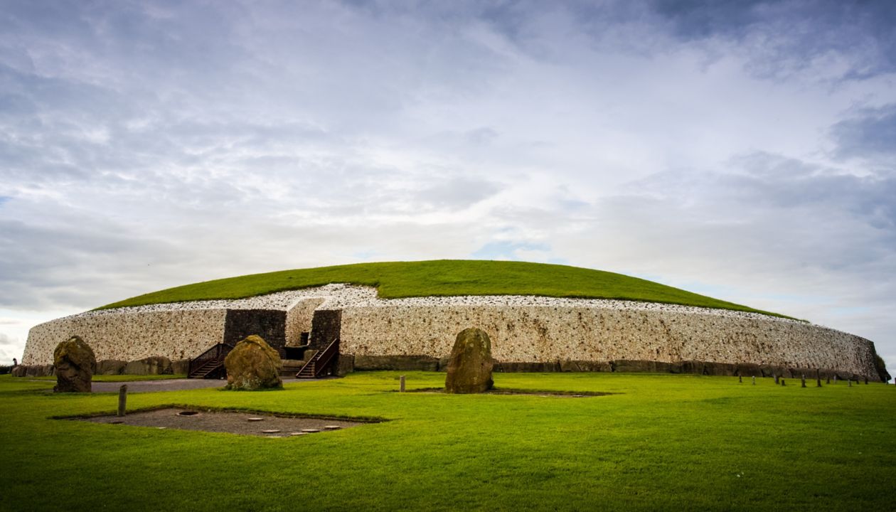 Newgrange passage tomb in the Boyne valley 