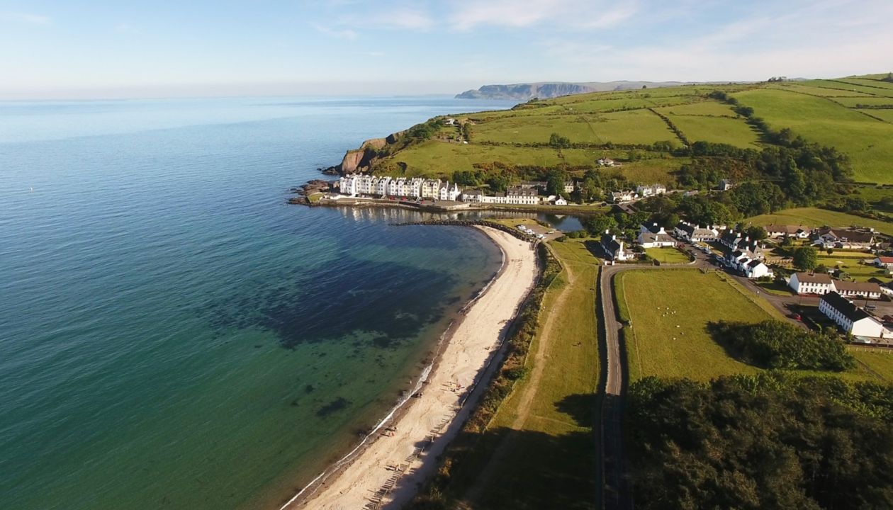 Cushendun Village and Beach Co Antrim Northern Ireland