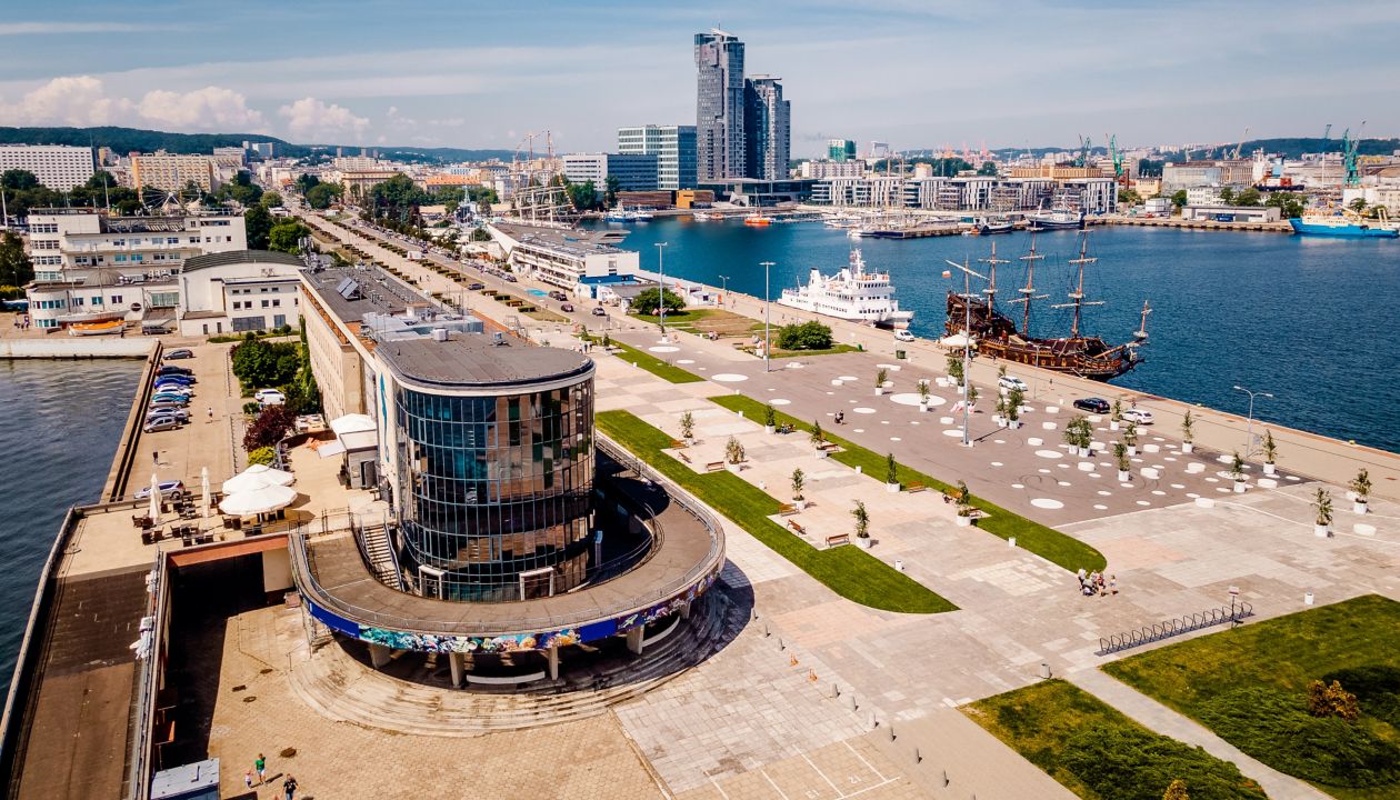 Panorama of Gdynia made from the air