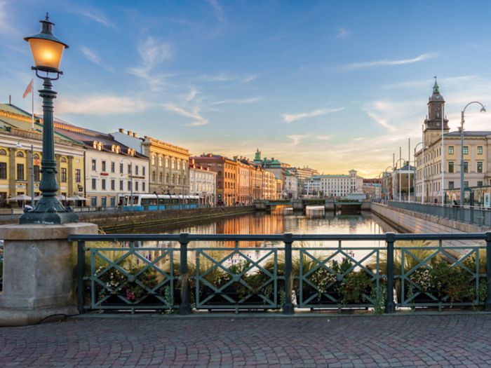 View from the city centre of Gothenburg