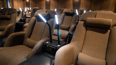 Luxury seating with reading lights