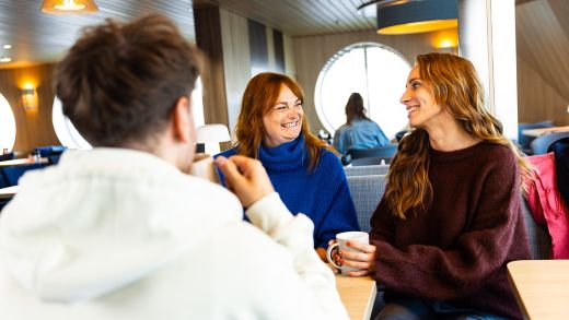 Friends in the cafe