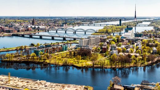 Panorama of Riga city. Latvia