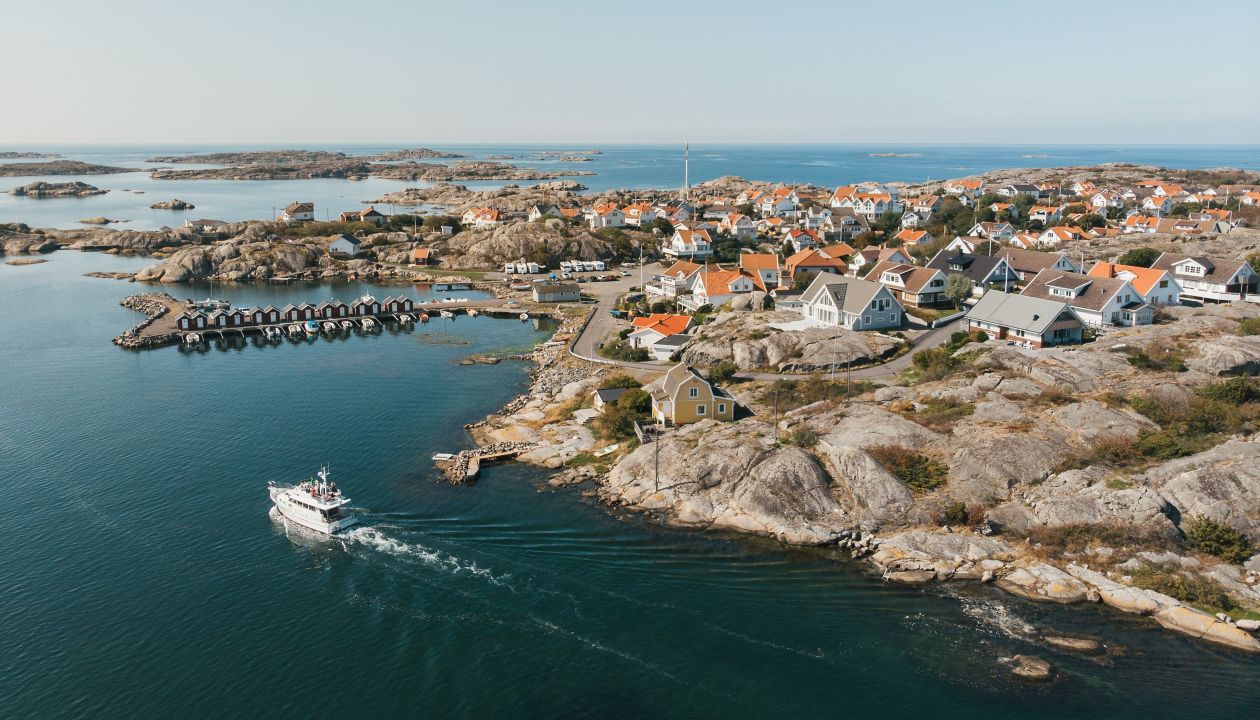 Het eiland Fotö in de archipel van Göteborg.