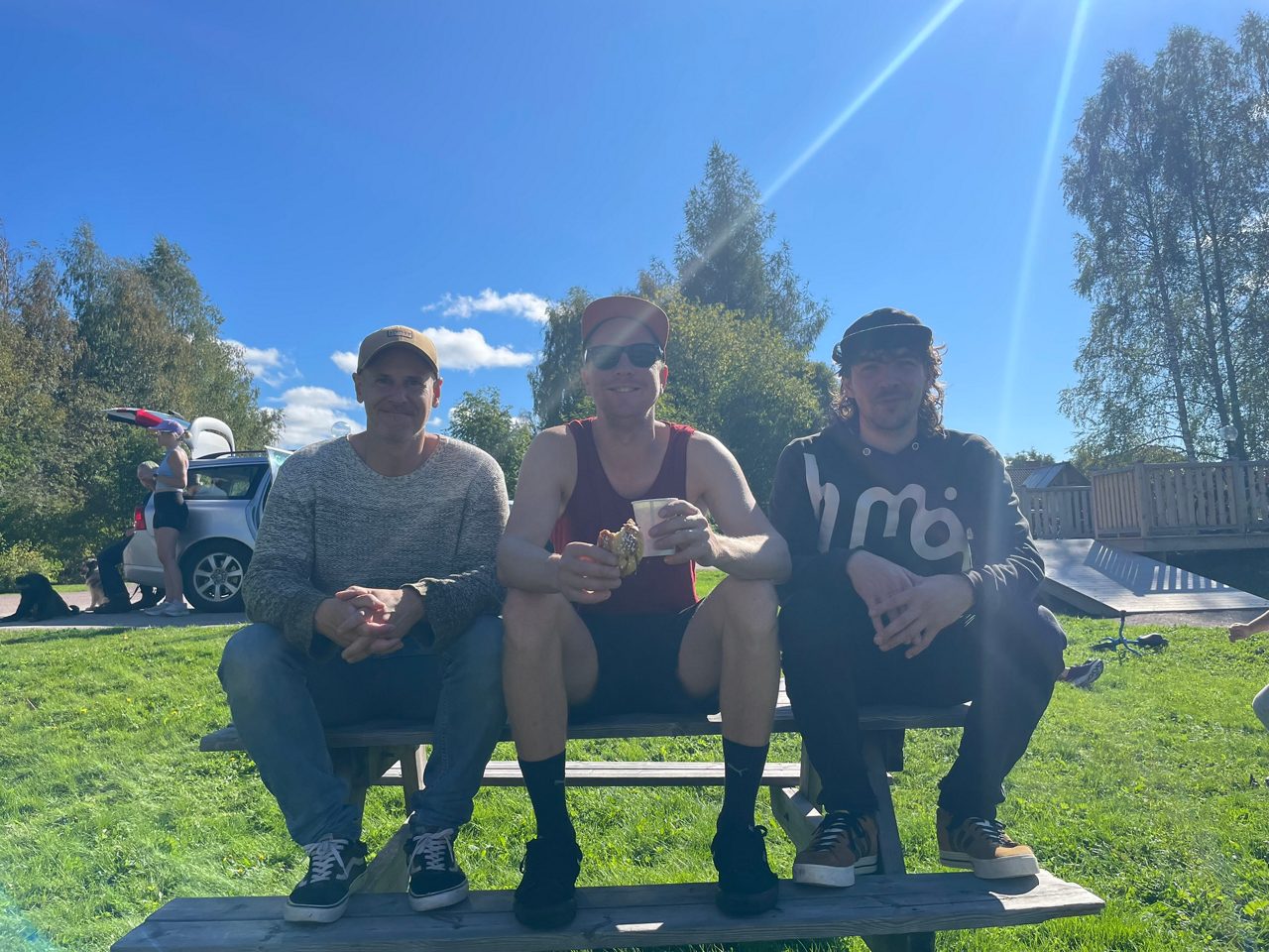 Invigning av skateboardrampen i Dala-Floda.