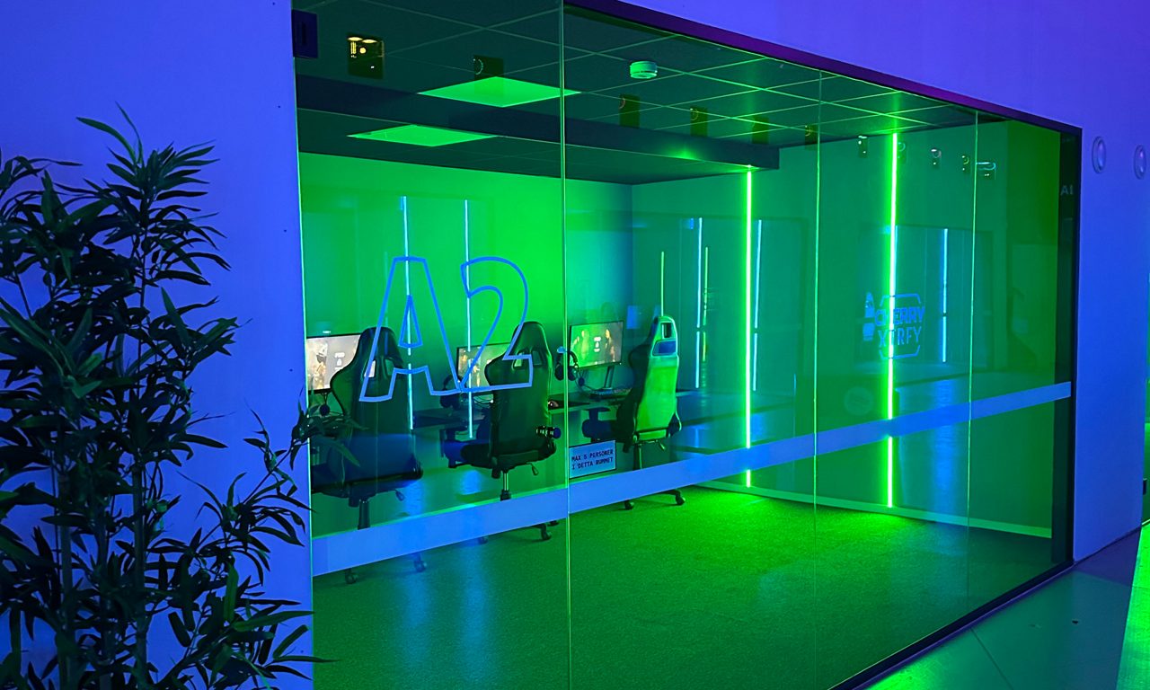 Borås Gamingarena där unga spelar dataspel