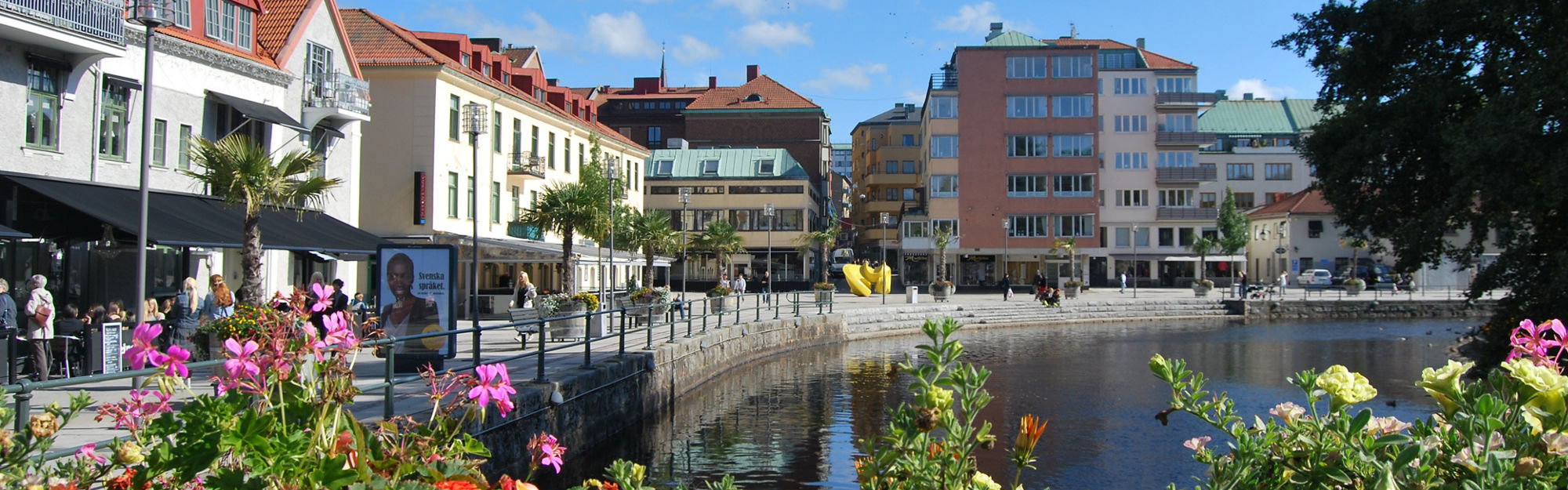 Sandwalls Plats från Hallbergsbron i Borås