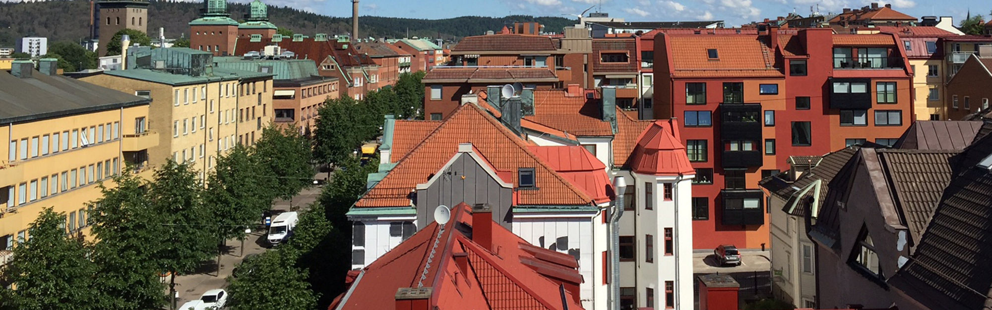 Hustak i centrala Borås