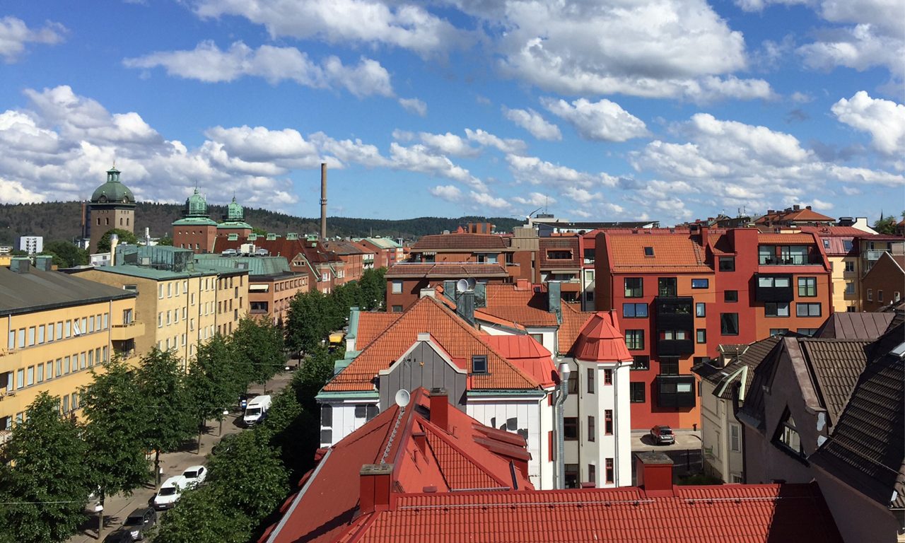 Hustak i centrala Borås