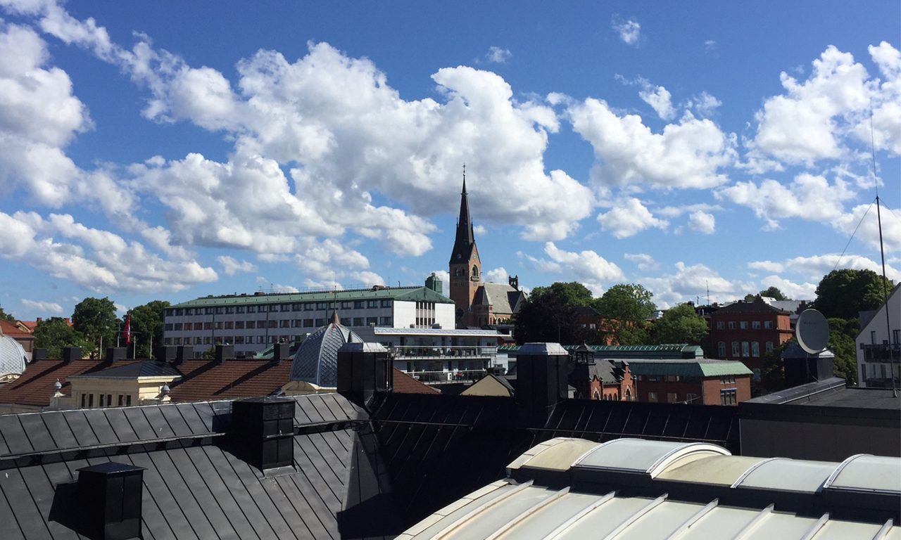 Stadshuset och Gustav Adolfs kyrka i Borås