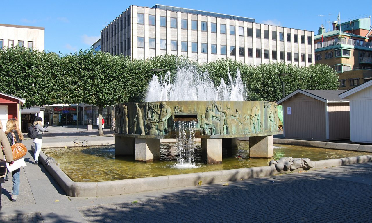 Torgbrunnen på Stora Torget i Borås