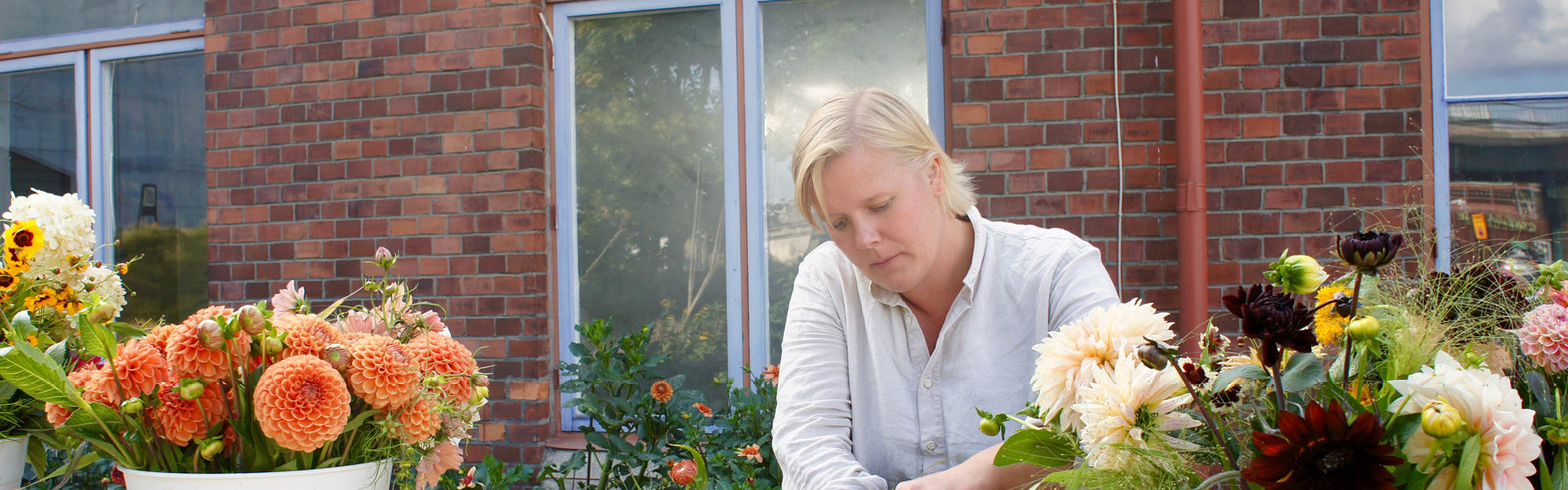 Frida Persson - ägare till Fridas Blomster