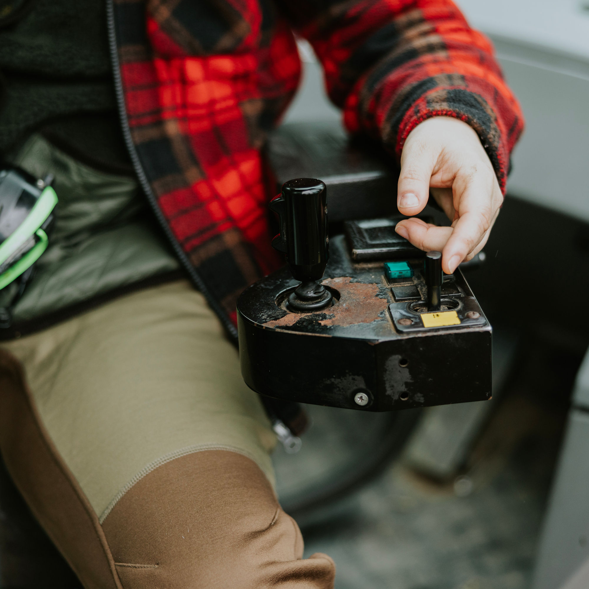 Skogsmaskin förarhytt