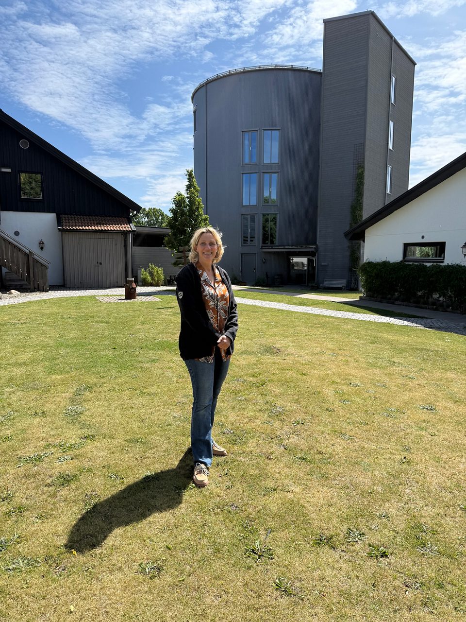 Ingrid utanför Mossby