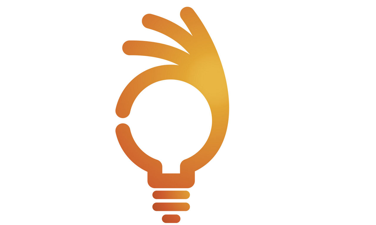Illustration of a light ball and an okey sign