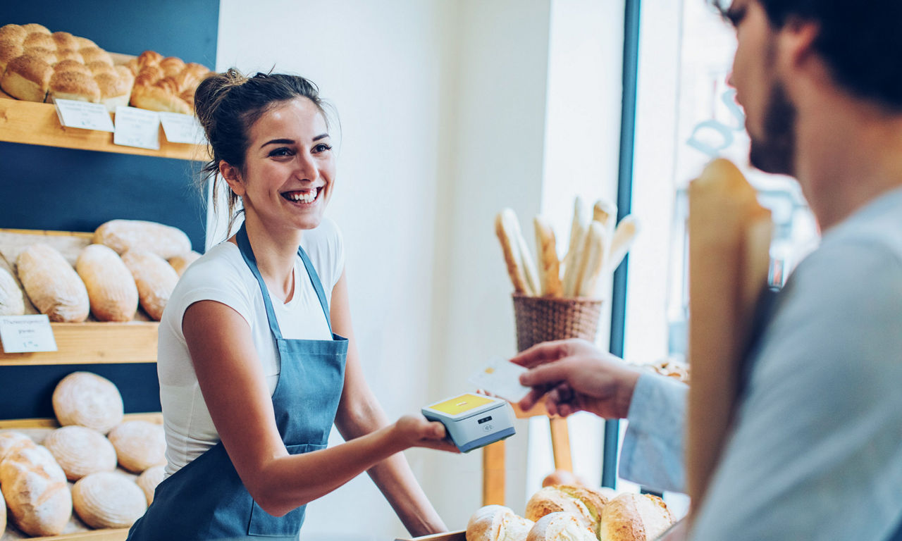 Payment in bakery