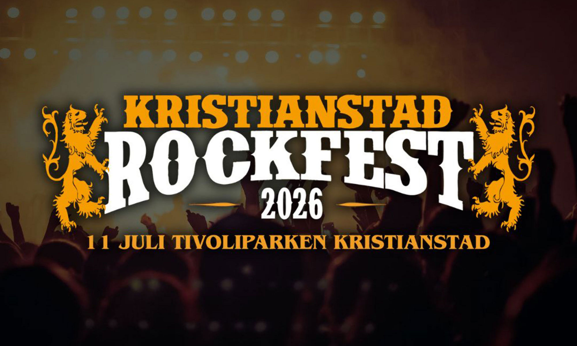 Kristianstad Rockfest 2026 Concert Announcement Poster