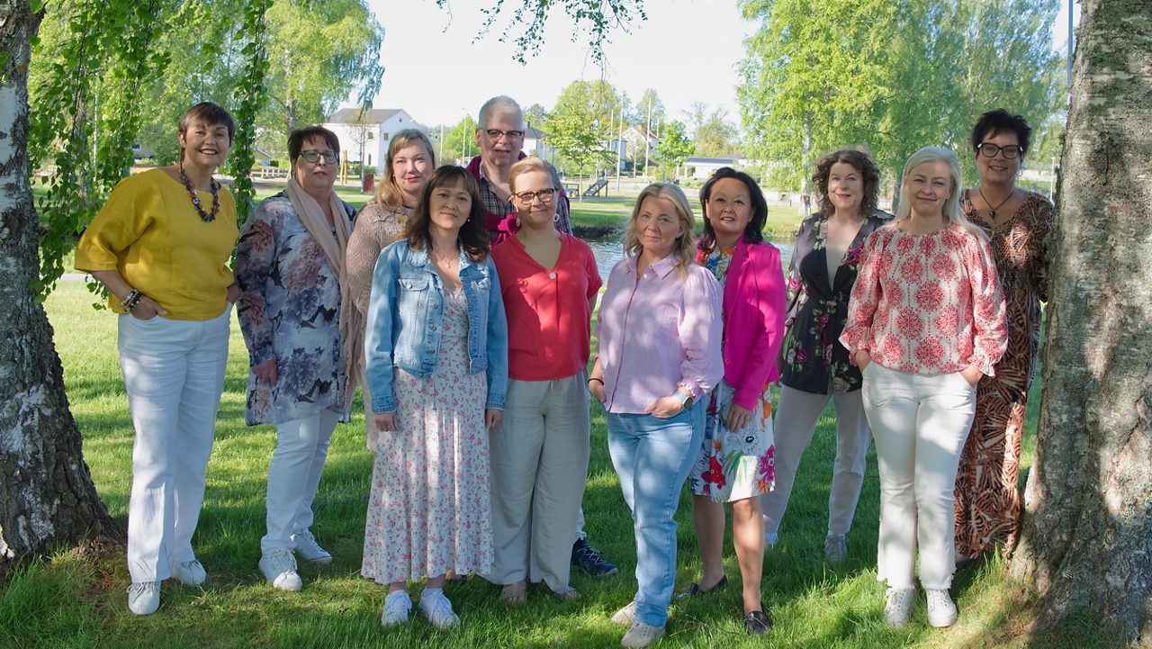 Hela personalen på Virserums Sparbank