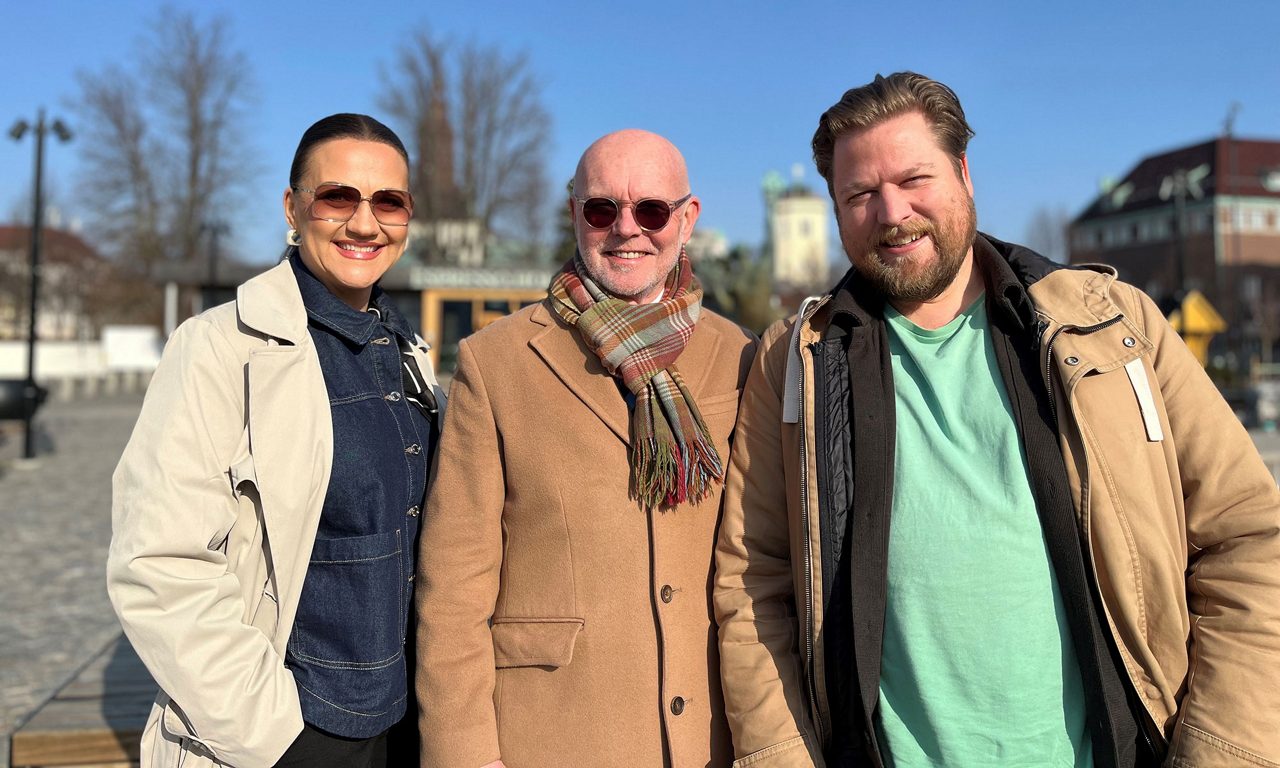 Madlen Trasthe, Per Richardsson och Mattias Johansson