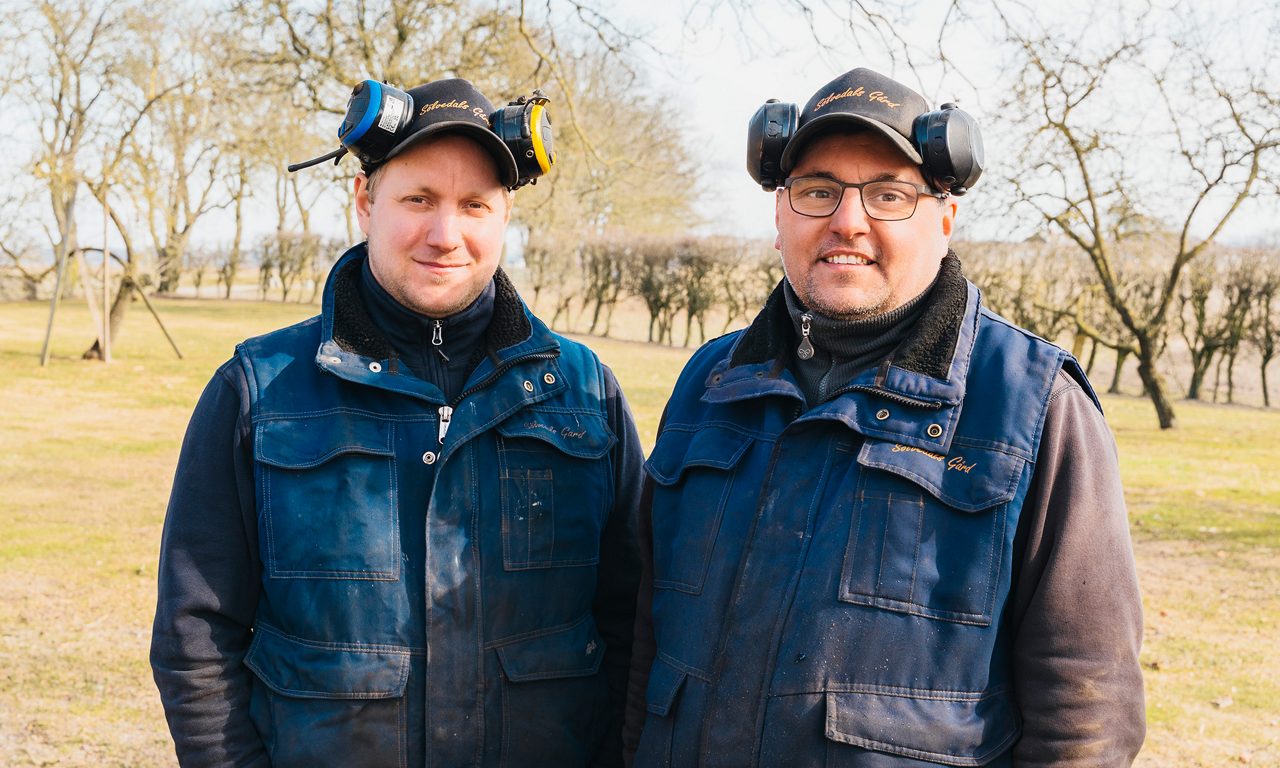 Bröderna Mattias och Martin Robertsson på Sölvedals gård