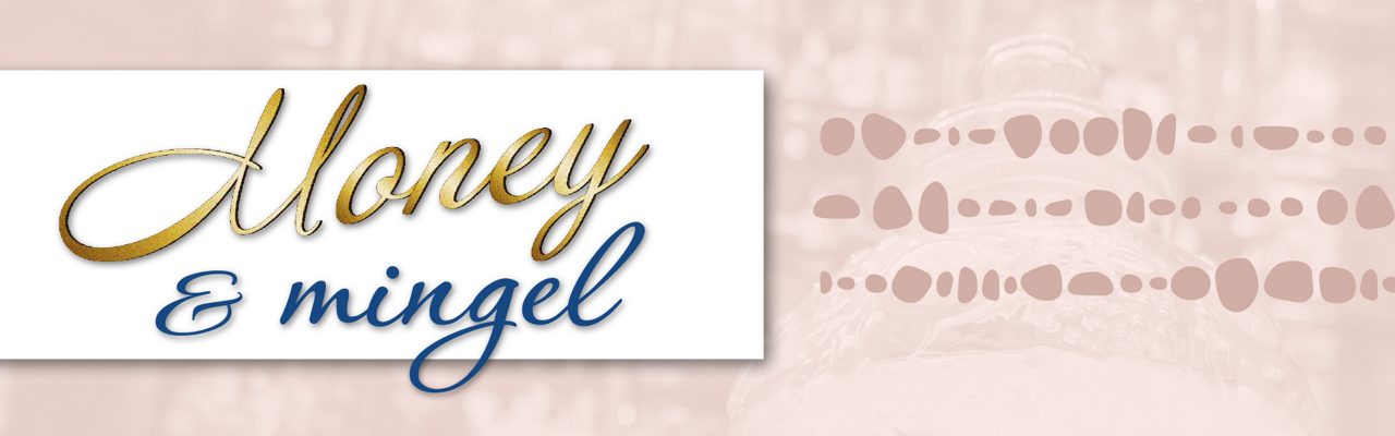 Grafik med texten Money & Mingel