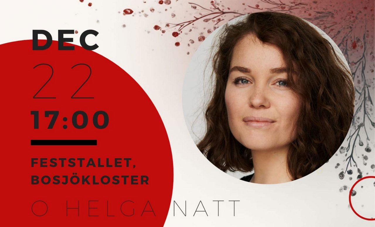 Poster Musik på Bosjökloster with Sidsel Aja Eriksen