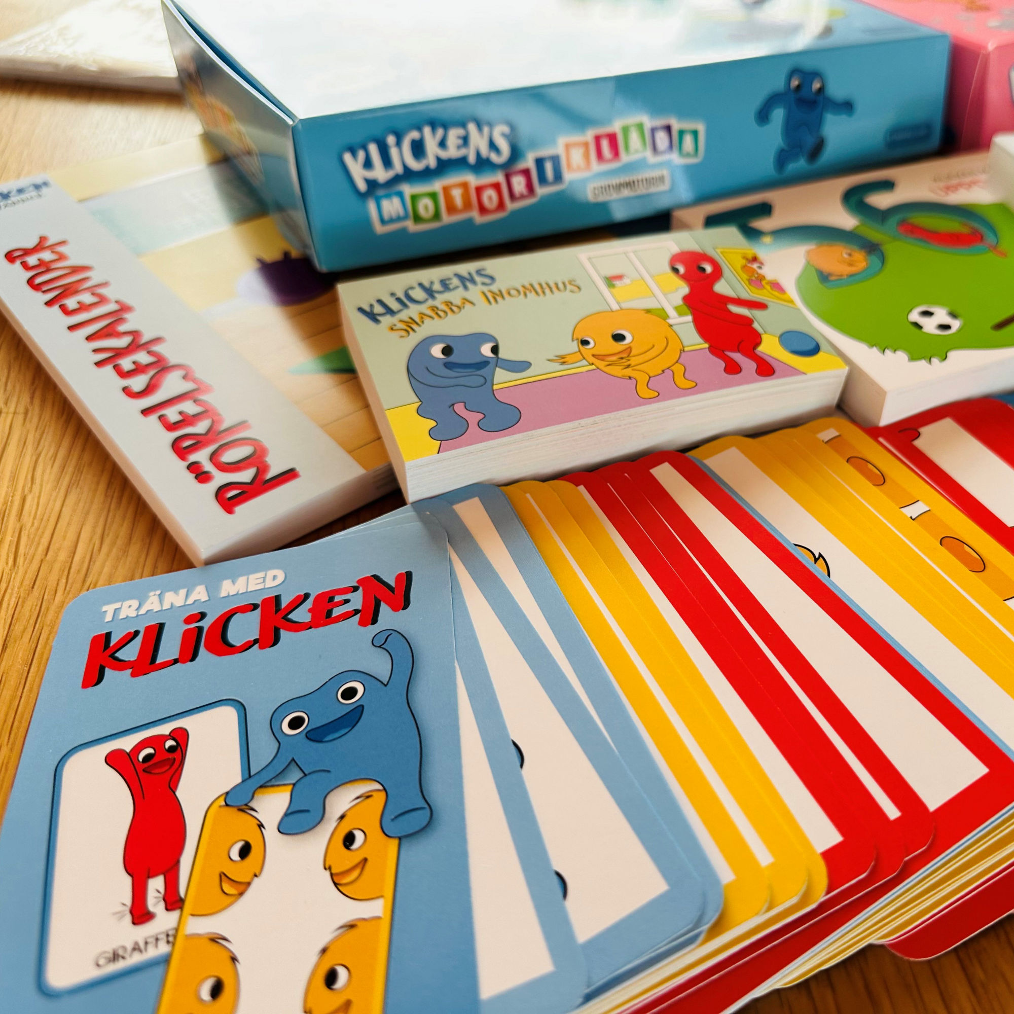 Materialet "Klicken med vänner" som bidrar till rörelseglädje i Gagnefs förskolor.