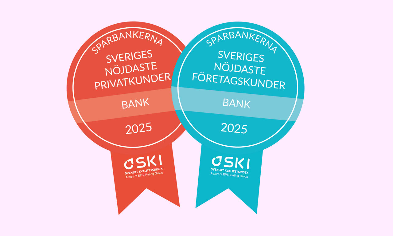 Sparbankerna har Sveriges nöjdaste privat- och företagskunder 2025 enligt SKI.