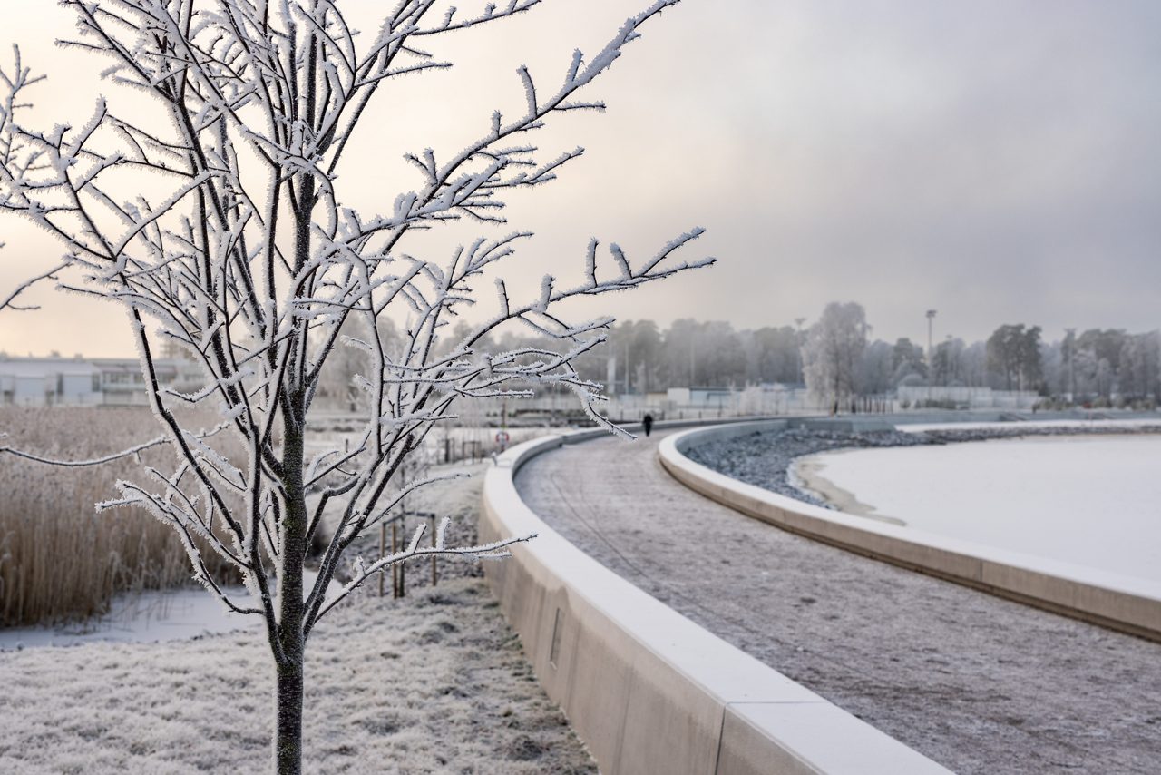 Strandpromenaden vintertid
