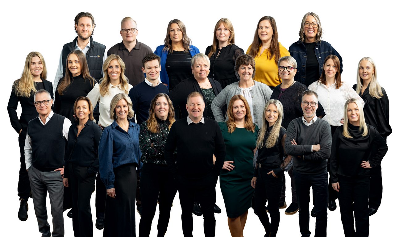 Gruppbild personal Sidensjö Sparbank