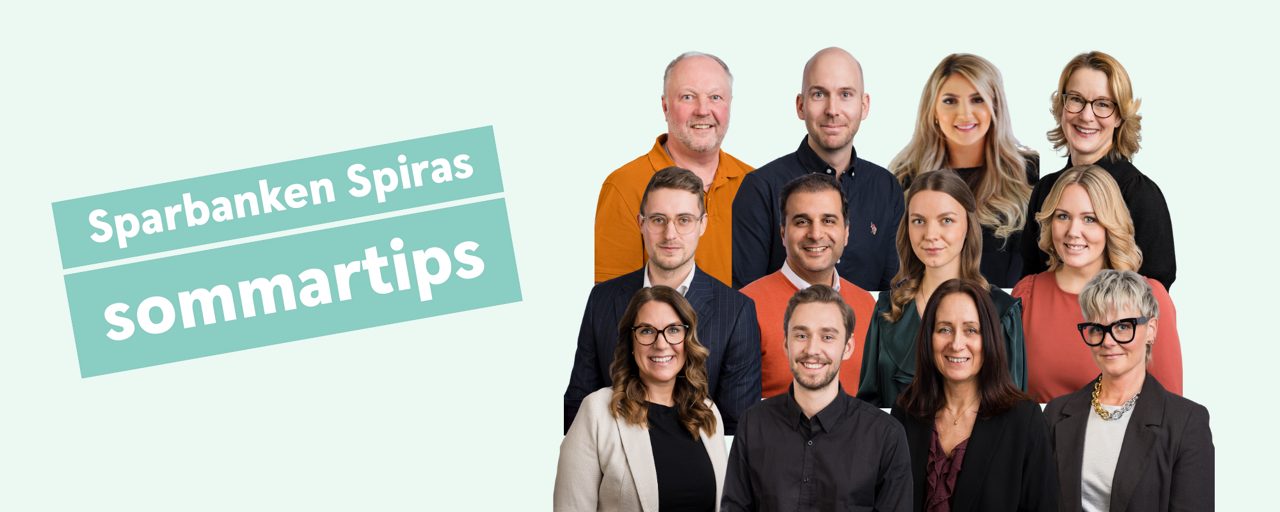 Sparbanken Spiras sommartips - gruppbild på alla bankens servicerådgivare