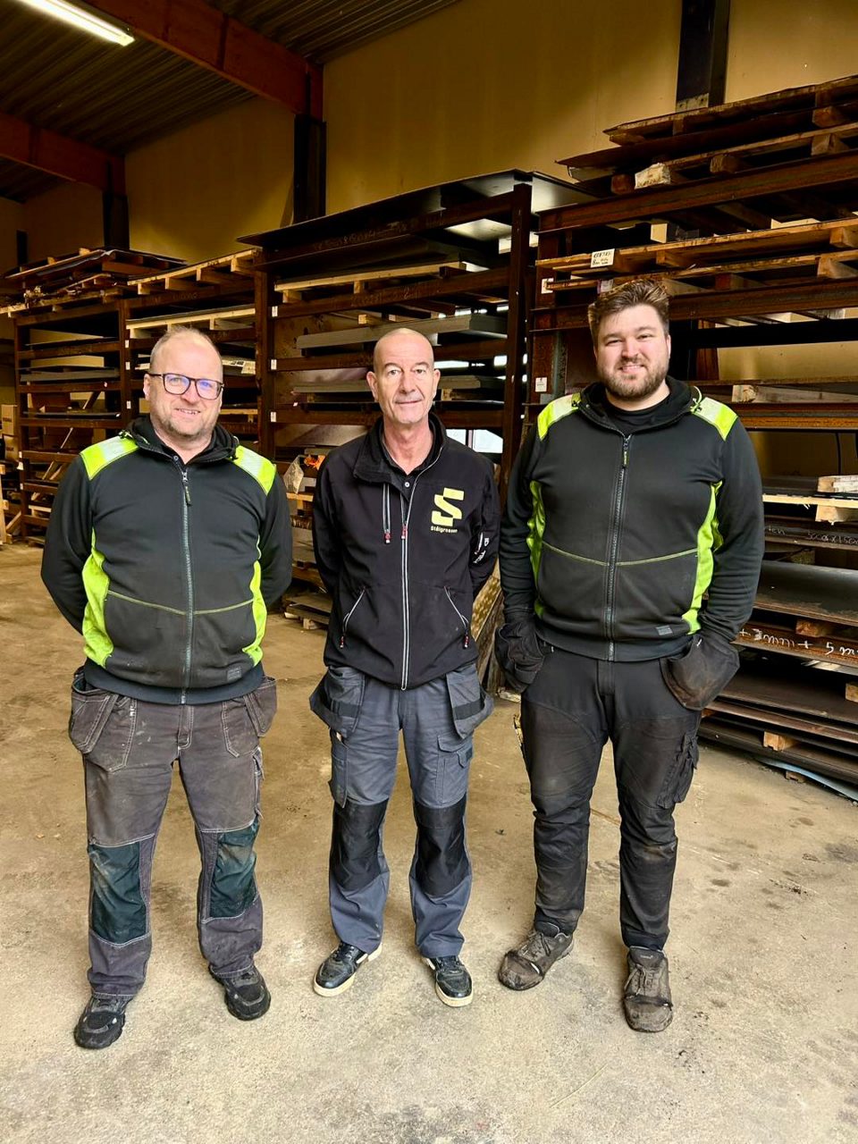 Conny Engelin, Jonas Lindh och Sebastian Babic på Stålgrossen i Hedekas