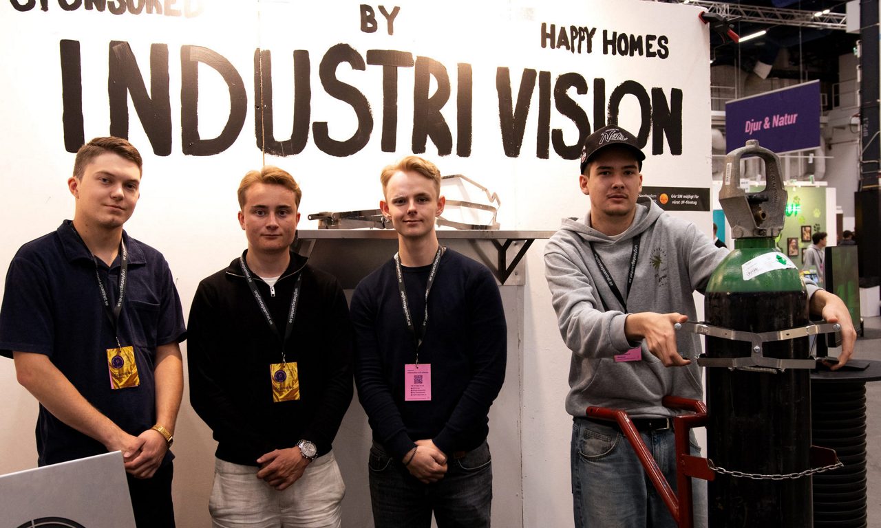 Uddetorpseleverna som förra året drev UF-Företaget Industri Vision och tog sig hela vägen till SM i Stockholm. 
