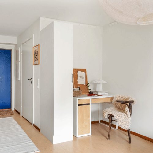 Bild från en ungdomslägenhet i Sparbankshuset på Campus Roslagen