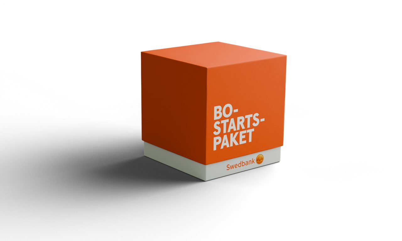 Paket med texten Bostartspaket