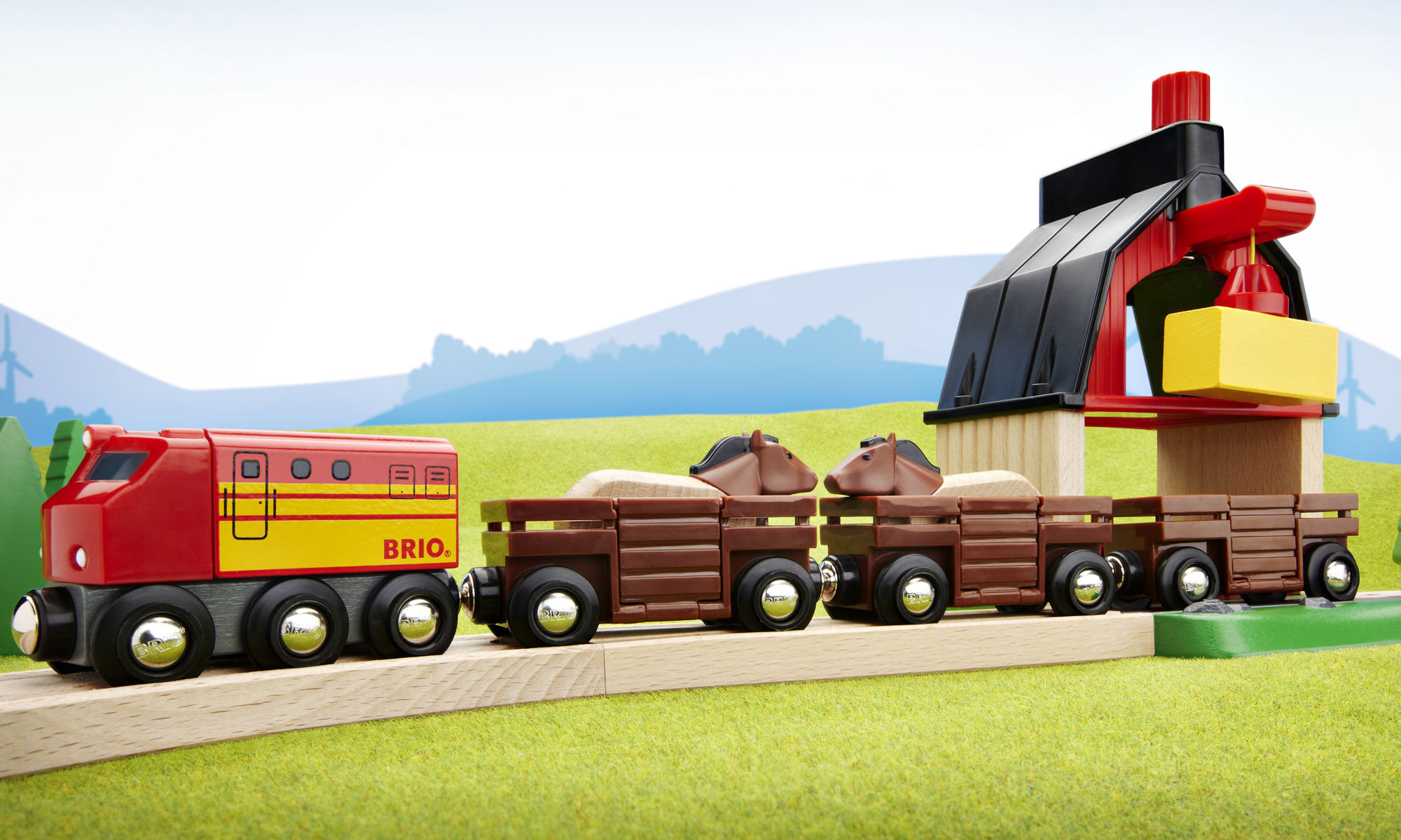 Leksakståg från BRIO.