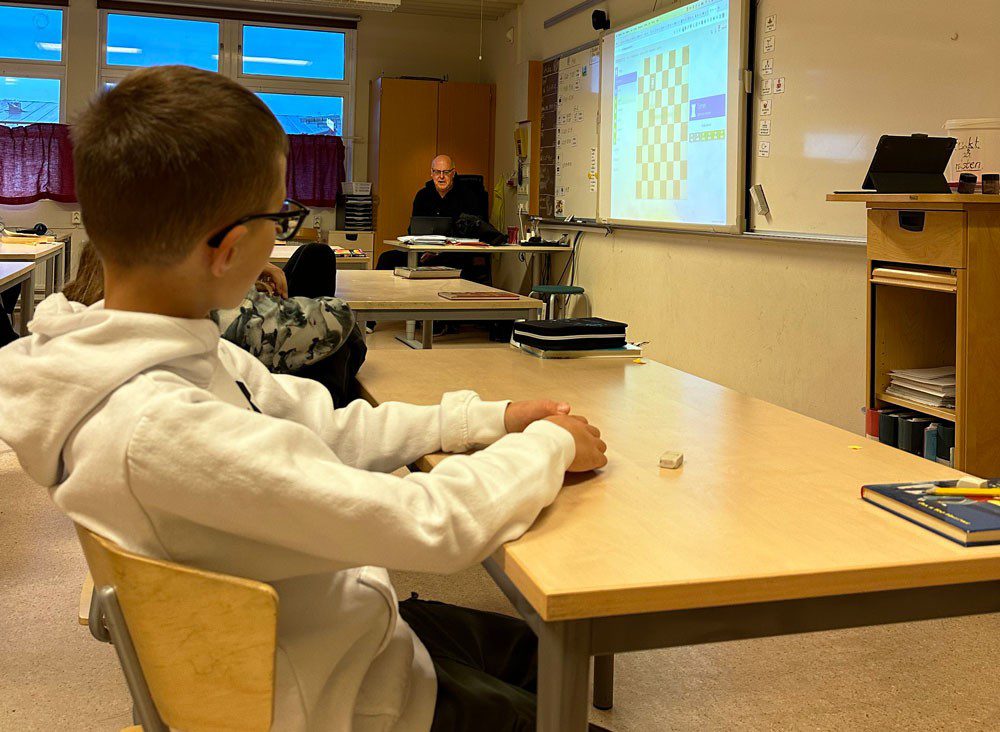 Presentation om schack i ett klassrum