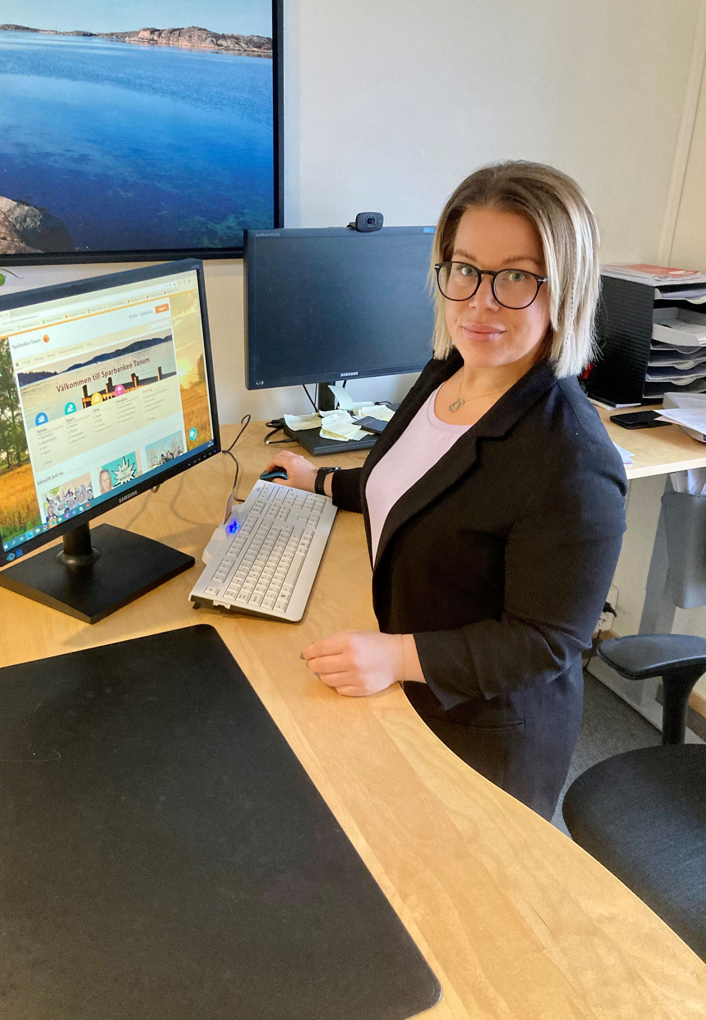 Emma Schröder, privatrådgivare på Sparbanken Tanum