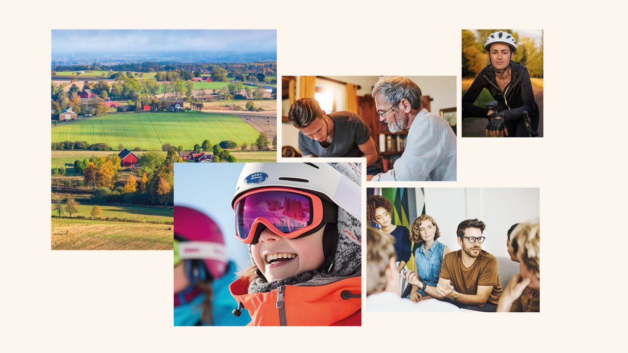 Flera bilder visar aktiviteter 