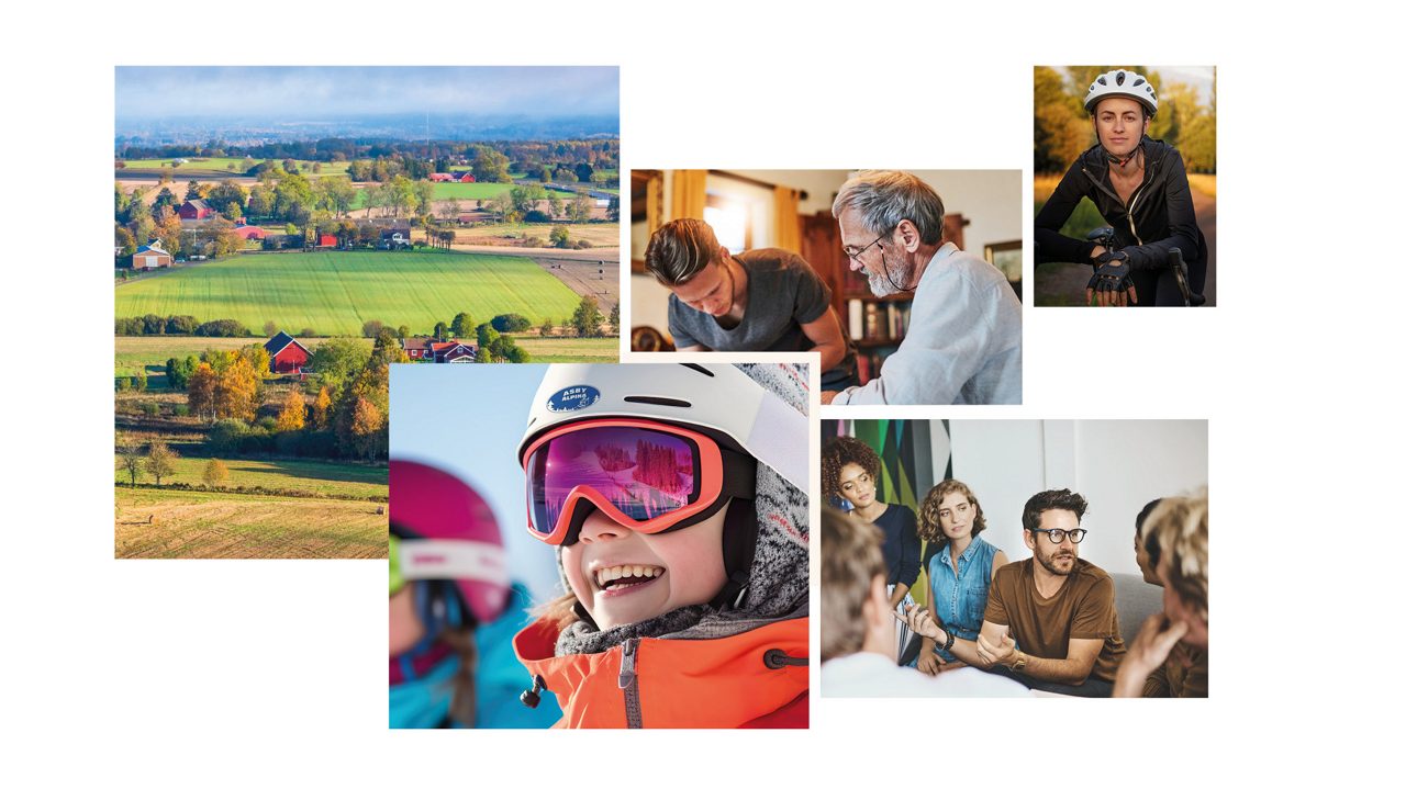 Flera bilder visar aktiviteter 