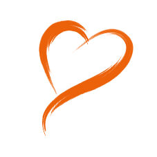 ett litet orange hjärta