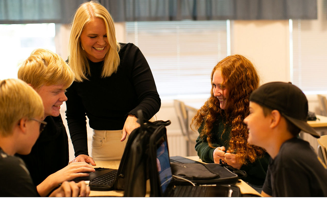 Varbergs Sparbank på plats i skolan