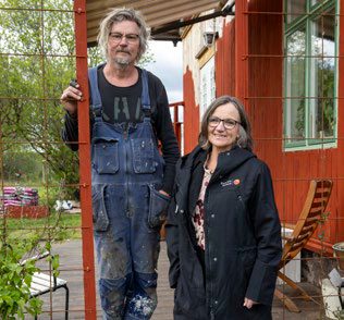Kunden Lars och Annegerd från banken
